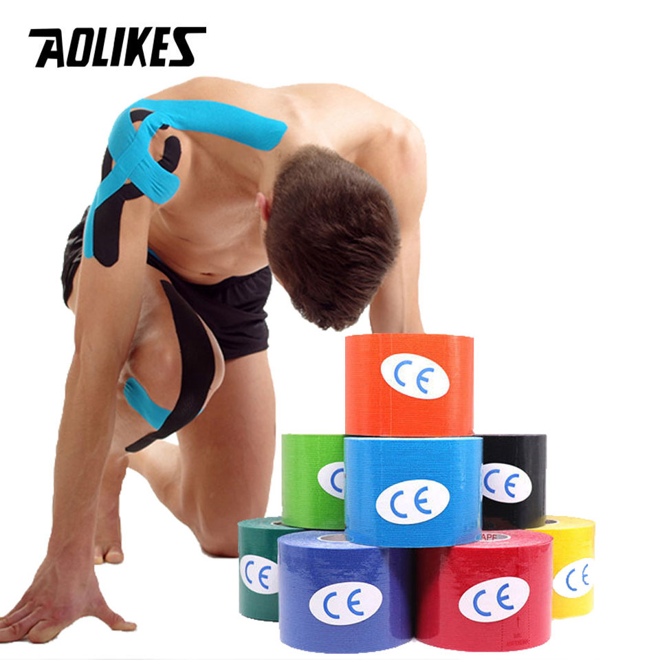 Kinesiology Tape Sports - AOLIKES 2 Size Kinesiology Tape Breathable