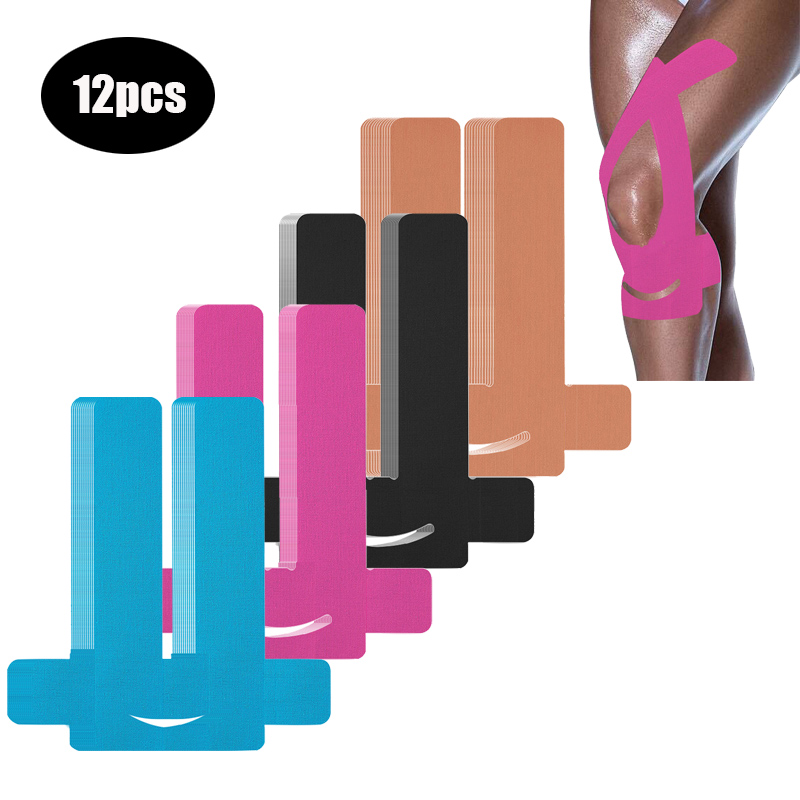 Kinesiology Tape Sports - 6/12pcs Precut Kinesiology Tape for Knees