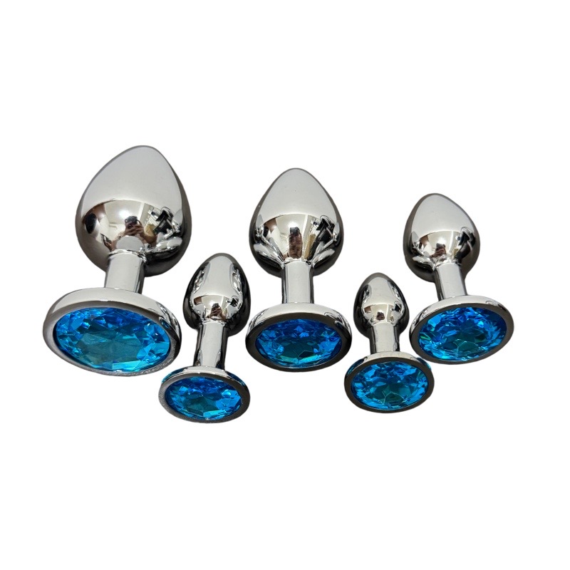 Blue Metal Anal Plug for Men A - Health Wellness Product 评论和价格