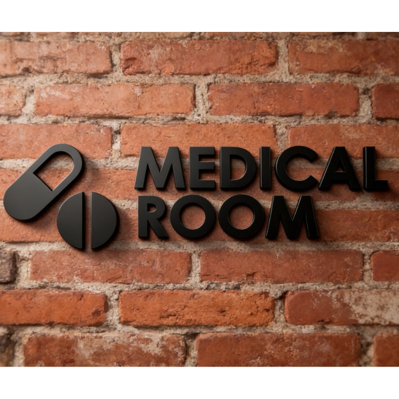 Medical Room Sign - Acrylic 3D - Health Wellness Clinic 评论和价格