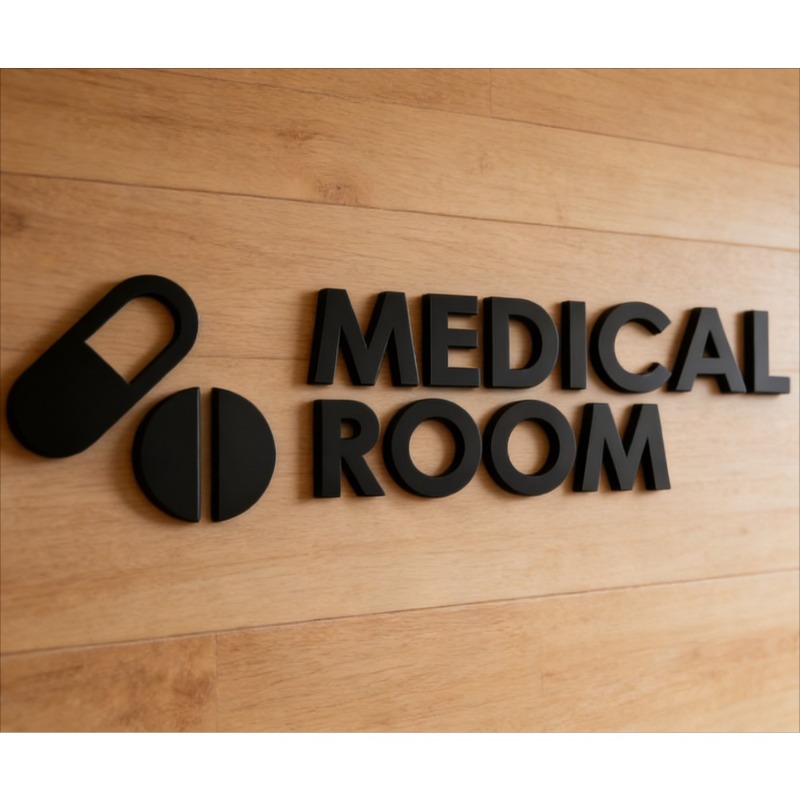 Medical Room Sign - Acrylic 3D - Health Wellness Clinic 评论和价格