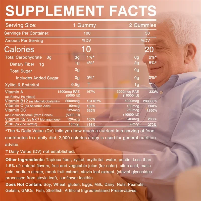 Vitamin D3 K2 + Vitamin B12 Gu - Health Wellness Product 评论和价格