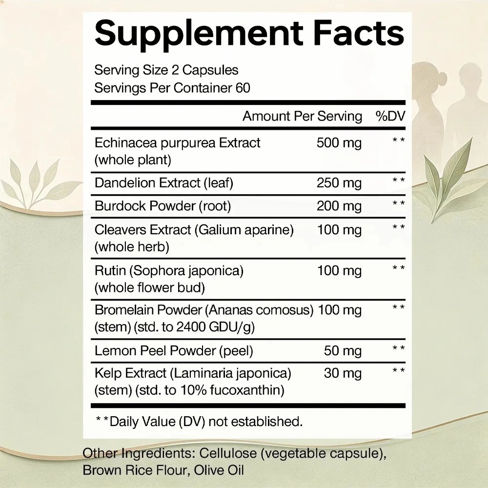 Lymphatic Cleanse Supplement - - Health And Wellness Promotion 评论和价格