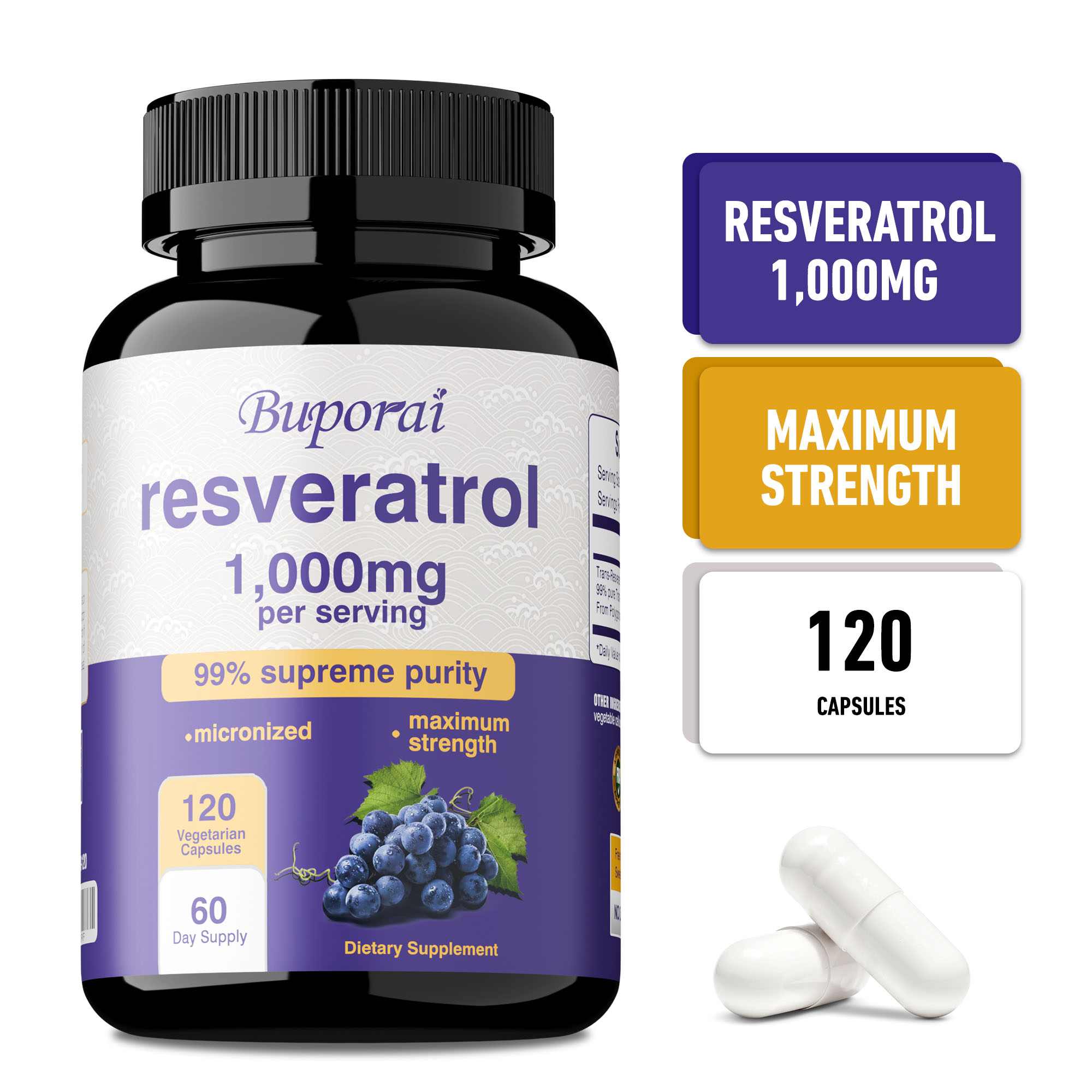 Resveratrol Capsules - Promote - Health And Wellness Promotion 评论和价格