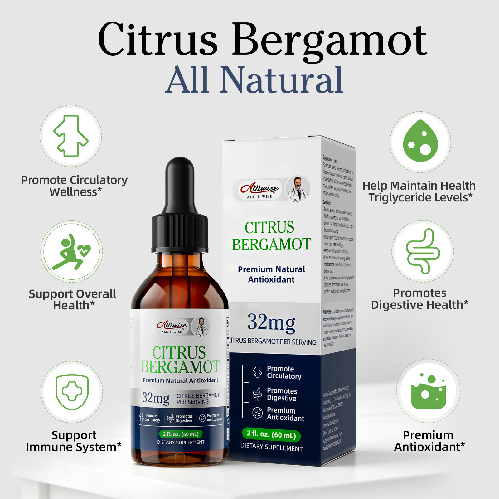 Premium Citrus Bergamout  Drop - Health And Wellness Promotion 评论和价格